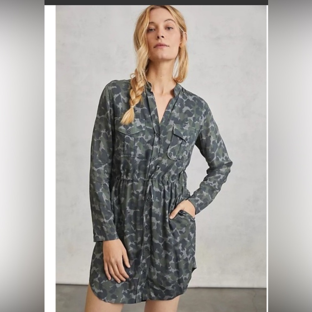 Cloth and Stone (Anthropologie) camo shirt dress